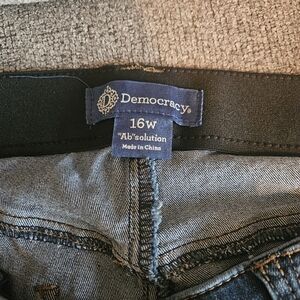 Democracy Women's High Rise Blue Jeans